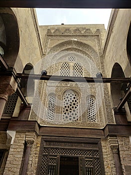 sky Light of Qalawun complex, Cairo, Egypt photo